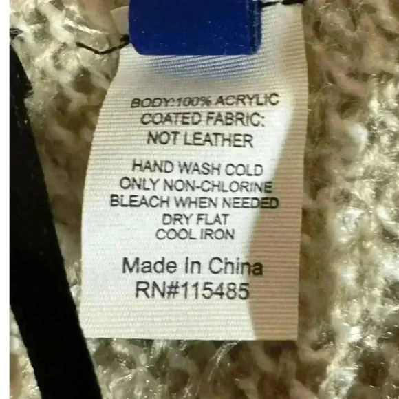 Apt 9 SOFT Soft Shawl Wrap Ladies One Size Toggle Closure Cream Blue Beige - Picture 6 of 6